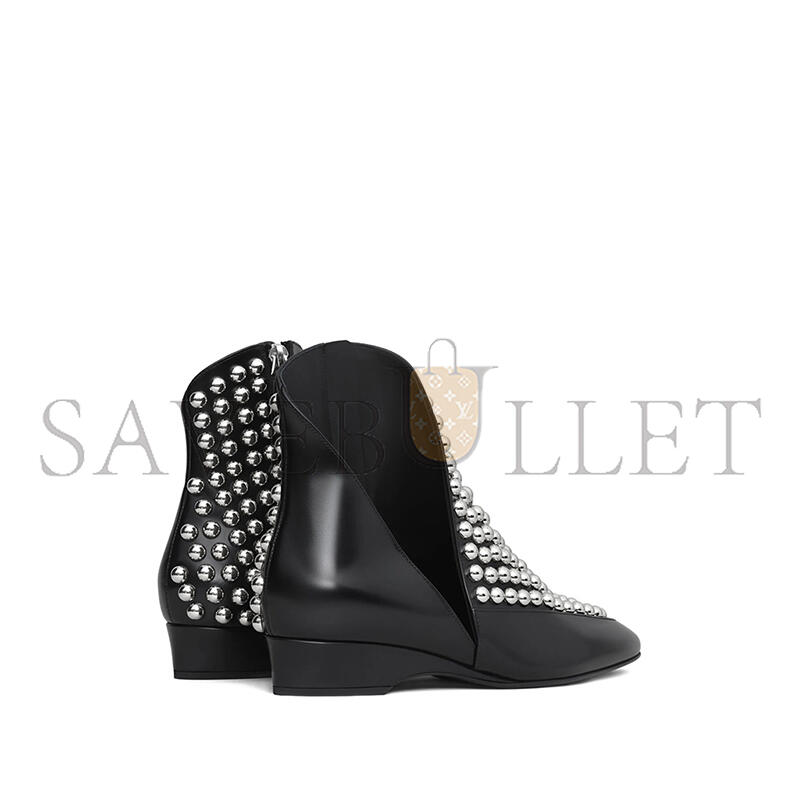 ALAÏA 30MM SIDE-ZIP STUDDED BOOTS 